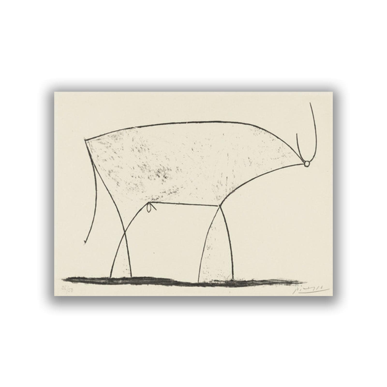 Amazon｜Pablo Picassoパブロ・ピカソアートプリント-ブル（プレートXI